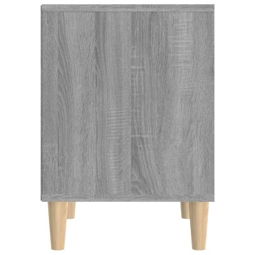 vidaXL Κομοδίνα 2 τεμ. Γκρι Sonoma 40x35x50cm