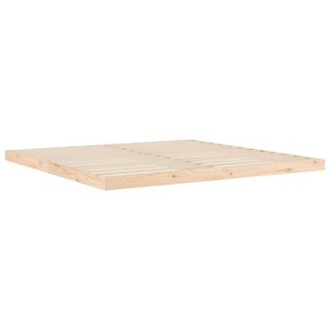 vidaXL Πλαίσιο Κρεβατιού 200x200cm από Μασίφ Ξύλο Πεύκου 1 τεμ. - Διπλό