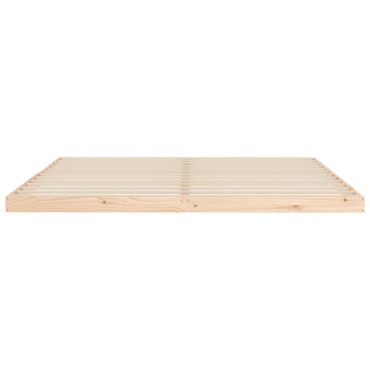 vidaXL Πλαίσιο Κρεβατιού 200x200cm από Μασίφ Ξύλο Πεύκου 1 τεμ. - Διπλό