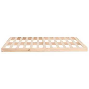 vidaXL Πλαίσιο Κρεβατιού 140 x 190 εκ. από Μασίφ Ξύλο Πεύκου