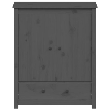 vidaXL Ντουλάπι Γκρι 83x41,5x100cm από Μασίφ Ξύλο Πεύκου 1 τεμ.
