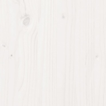 vidaXL Κουτί Αποθήκευσης Λευκό 80x40x45,5cm από Μασίφ Ξύλο Πεύκου 1 τεμ.
