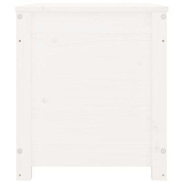 vidaXL Κουτί Αποθήκευσης Λευκό 80x40x45,5cm από Μασίφ Ξύλο Πεύκου 1 τεμ.