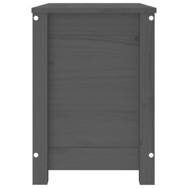 vidaXL Κουτί Αποθήκευσης Μαύρο 60x32x45,5cm από Μασίφ Ξύλο Πεύκου 1 τεμ.