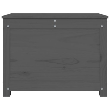 vidaXL Κουτί Αποθήκευσης Μαύρο 60x32x45,5cm από Μασίφ Ξύλο Πεύκου 1 τεμ.