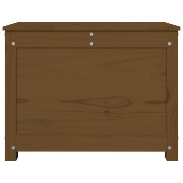 vidaXL Κουτί Αποθήκευσης Καφέ Μελί 60x32x45,5cm από Μασίφ Ξύλο Πεύκου 1 τεμ.