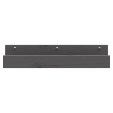 vidaXL Ράφια Τοίχου 2 τεμ. Γκρι 50x12x9cm από Μασίφ Ξύλο Πεύκου