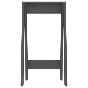 vidaXL Σκαμπό 2 τεμ. Γκρι 40x40x75cm από Μασίφ Ξύλο Πεύκου