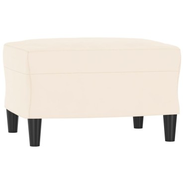 vidaXL Πάγκος Κρεμ 70x35x41cm Βελούδινος 1 τεμ.