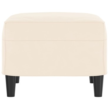 vidaXL Πάγκος Κρεμ 70x35x41cm Βελούδινος 1 τεμ.