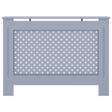 vidaXL Κάλυμμα Καλοριφέρ Ανθρακί 112 x 19 x 81,5 εκ. από MDF