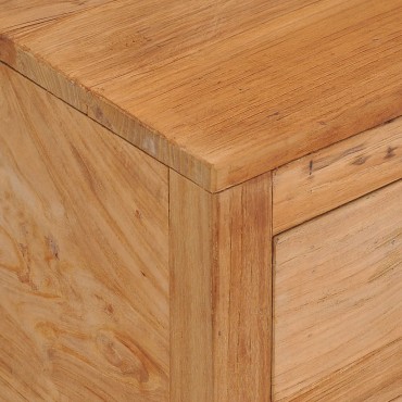 vidaXL Μπουφές 125x30x75cm από Μασίφ Ξύλο Teak 1 τεμ.
