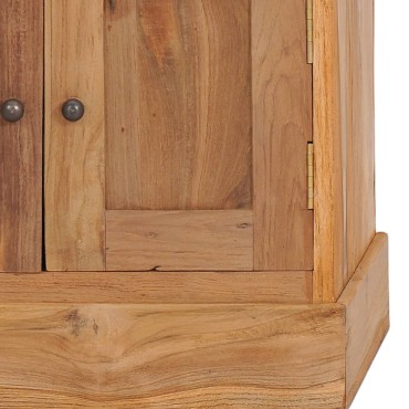 vidaXL Συρταριέρα Γωνιακή 60x45x60cm από Μασίφ Ξύλο teak 1 τεμ.