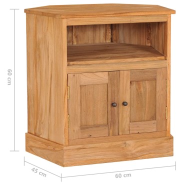 vidaXL Συρταριέρα Γωνιακή 60x45x60cm από Μασίφ Ξύλο teak 1 τεμ.