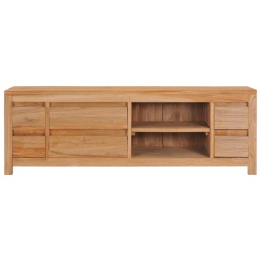 vidaXL Έπιπλο Τηλεόρασης 120x30x40cm από Μασίφ Ξύλο Teak