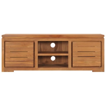vidaXL Έπιπλο Τηλεόρασης 110x30x40cm από Μασίφ Ξύλο Teak