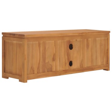 vidaXL Έπιπλο Τηλεόρασης 110x30x40cm από Μασίφ Ξύλο Teak