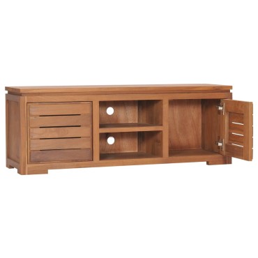 vidaXL Έπιπλο Τηλεόρασης 110x30x40cm από Μασίφ Ξύλο Teak