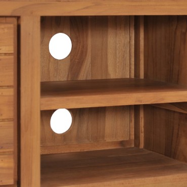 vidaXL Έπιπλο Τηλεόρασης 110x30x40cm από Μασίφ Ξύλο Teak