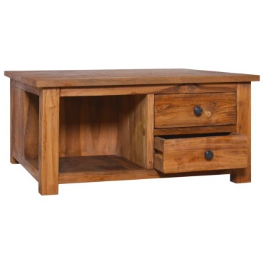vidaXL Τραπεζάκι Σαλονιού 68x68x33cm από Μασίφ Ξύλο Teak 1 τεμ.