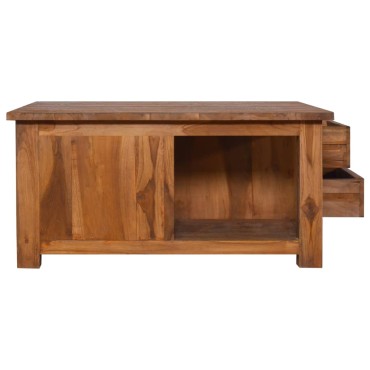 vidaXL Τραπεζάκι Σαλονιού 68x68x33cm από Μασίφ Ξύλο Teak 1 τεμ.