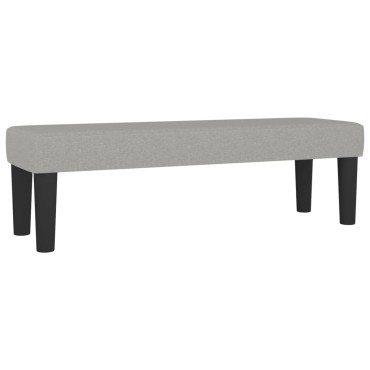 vidaXL Κρεβάτι Boxspring με Στρώμα Ανοιχτό Γκρι 140x200 εκ. Υφασμάτινο