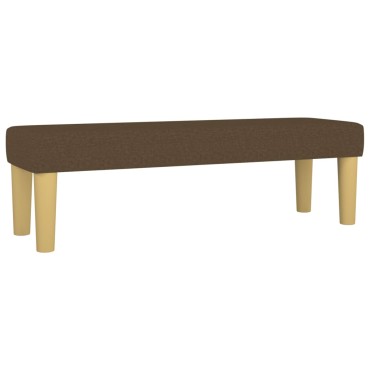 vidaXL Κρεβάτι Boxspring με Στρώμα Σκούρο Καφέ 140x190 εκ. Υφασμάτινο