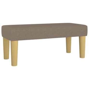 vidaXL Κρεβάτι Boxspring με Στρώμα Taupe 90x190 εκ.Υφασμάτινο