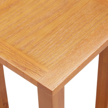 vidaXL Τραπέζι Βοηθητικό 27x24x55cm από Μασίφ Ξύλο Δρυός 1 τεμ.
