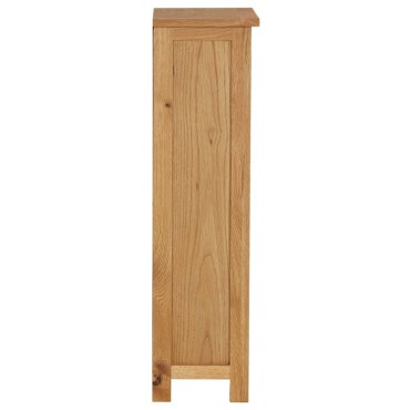 vidaXL Βιβλιοθήκη 45x22,5x82cm από Μασίφ Ξύλο Δρυός 1 τεμ.