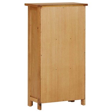 vidaXL Βιβλιοθήκη 45x22,5x82cm από Μασίφ Ξύλο Δρυός 1 τεμ.