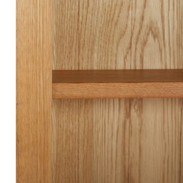 vidaXL Βιβλιοθήκη 45x22,5x82cm από Μασίφ Ξύλο Δρυός 1 τεμ.