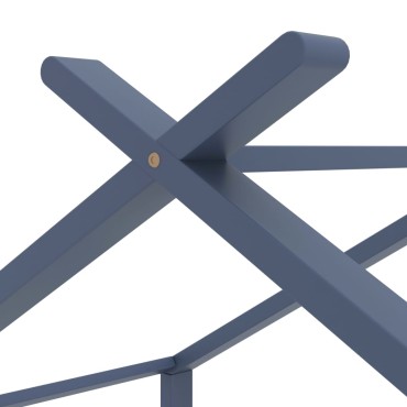 vidaXL Πλαίσιο Κρεβατιού Παιδικό Γκρι 70x140cm Μασίφ Ξύλο Πεύκου 1 τεμ. - Μονό