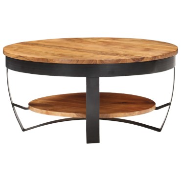 vidaXL Τραπεζάκι Σαλονιού 65x65x32cm από Μασίφ Ξύλο Ακακίας 1 τεμ.