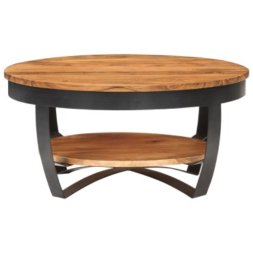 vidaXL Τραπεζάκι Σαλονιού 65x65x32cm από Μασίφ Ξύλο Ακακίας 1 τεμ.