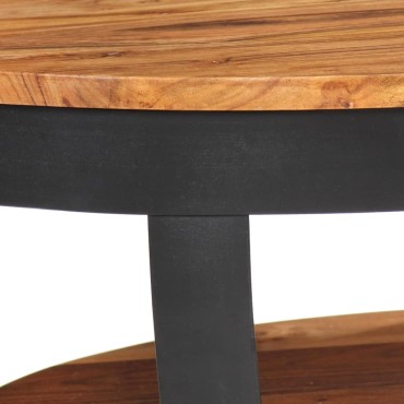 vidaXL Τραπεζάκι Σαλονιού 65x65x32cm από Μασίφ Ξύλο Ακακίας 1 τεμ.