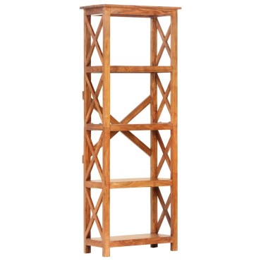 vidaXL Βιβλιοθήκη 60x30x160cm Μασίφ Ξύλο Ακακίας με Μελί Φινίρισμα 1 τεμ.