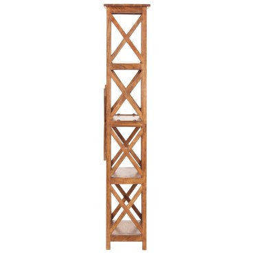 vidaXL Βιβλιοθήκη 60x30x160cm Μασίφ Ξύλο Ακακίας με Μελί Φινίρισμα 1 τεμ.