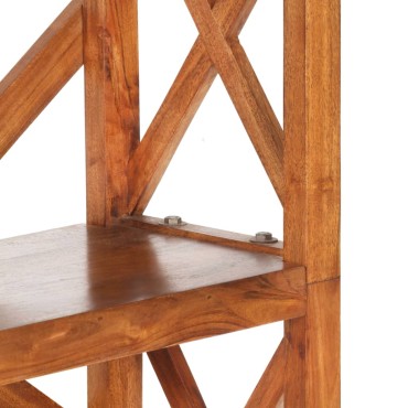 vidaXL Βιβλιοθήκη 60x30x160cm Μασίφ Ξύλο Ακακίας με Μελί Φινίρισμα 1 τεμ.