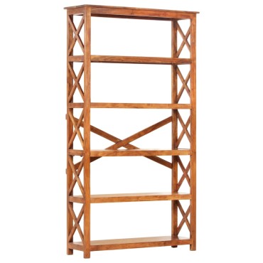 vidaXL Βιβλιοθήκη 100x30x180cm Μασίφ Ξύλο Ακακίας με Μελί Φινίρισμα 1 τεμ.