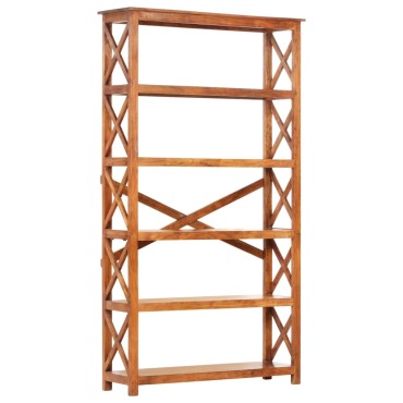 vidaXL Βιβλιοθήκη 100x30x180cm Μασίφ Ξύλο Ακακίας με Μελί Φινίρισμα 1 τεμ.