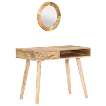 vidaXL Μπουντουάρ 100x50x76cm από Μασίφ Ξύλο Μάνγκο 1 τεμ.