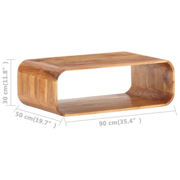 vidaXL Τραπεζάκι Σαλονιού 90x50x30cm από Μασίφ Ξύλο Ακακίας 1 τεμ.