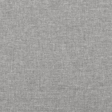 vidaXL Κρεβάτι Boxspring με Στρώμα Ανοιχτό Γκρι 120x200 εκ. Υφασμάτινο