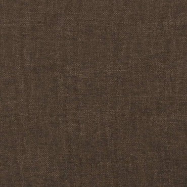 vidaXL Κρεβάτι Boxspring με Στρώμα Σκούρο Καφέ 160x200 εκ Υφασμάτινο