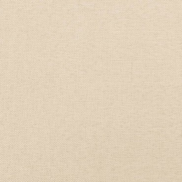 vidaXL Κρεβάτι Boxspring με Στρώμα Κρεμ 120x200cm Υφασμάτινο 1 τεμ. - Μονό