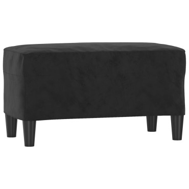vidaXL Πάγκος μαύρο 70x35x41cm Βελούδινος 1 τεμ.