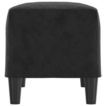 vidaXL Πάγκος μαύρο 70x35x41cm Βελούδινος 1 τεμ.