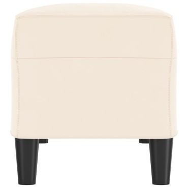 vidaXL Πάγκος Κρεμ 100x35x41cm Βελούδινος 1 τεμ.