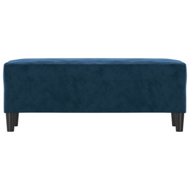 vidaXL Πάγκος Μπλε 100x35x41cm Βελούδινος 1 τεμ.